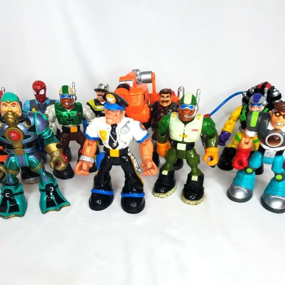 Fisher Price Mattel Rescue Heroes Action Figure 10 pc Lot 1997-2001 - Picture 6 of 9
